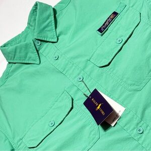 NEW Ralph Lauren Men's‎ Mint Green Size S Fishing Sportsman Shirt Excellent